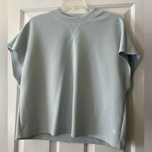 Sweaty Betty Tops - Sweaty Betty light blue athleisure top/sweatshirt in excellent condition